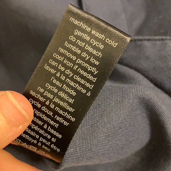 John Varvatos USA Navy Blue Cotton Button Down Shirt Size Large - Picture 10 of 10